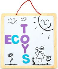 EcoToys Magnetická tabuľa 3v1 čierno-biela