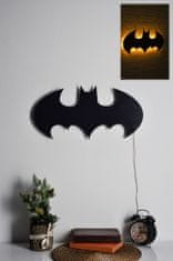 Hanah Home Nástenná dekorácia s led svetlom Batman žltá