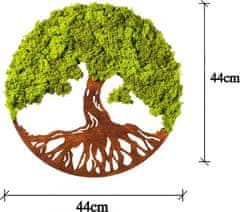 Hanah Home Nástenná dekorácia Zelený strom