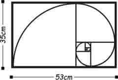 Wallity Nástenná kovová dekorácia GOLDEN RATIO čierna