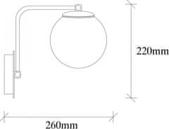 Opviq Nástenná lampa Daisy zlatá