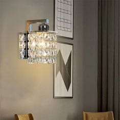 Tutumi Nástenná lampa Crystal APP543-1W chróm