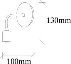 Opviq Nástenná lampa Dartini čierna