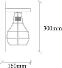 Opviq Nástenná lampa Erebos VII natural