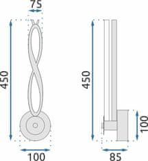 Tutumi Nástenná lampa Led APP1048-W čierna