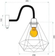 Tutumi Nástenná lampa Reno 180986C