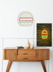 Hanah Home Nástenná neónová dekorácia Hamburger