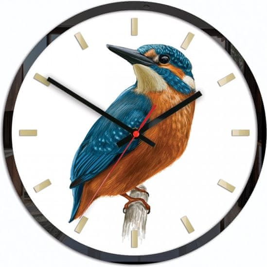 ModernClock Nástenné hodiny Bird Unikat biele