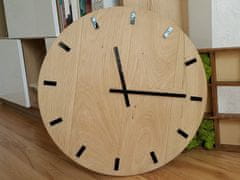 ModernClock Nástenné hodiny Black Oak hnedé