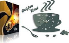 ModernClock Nástenné hodiny Coffee šedé