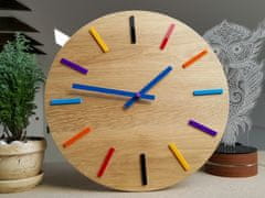 ModernClock Nástenné hodiny Colorfull hnedé