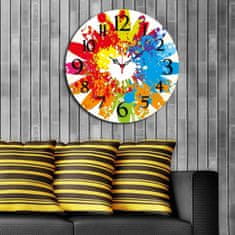 Wallity Nástenné hodiny Coloursy 40 cm farebné