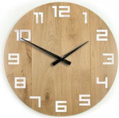 ModernClock Nástenné hodiny Digit hnedé