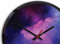 ModernClock Nástenné hodiny Galaxy fialové