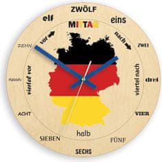 ModernClock Nástenné hodiny Germany hnedé