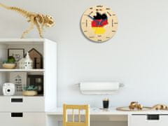 ModernClock Nástenné hodiny Germany hnedé