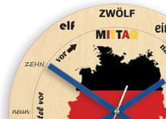 ModernClock Nástenné hodiny Germany hnedé