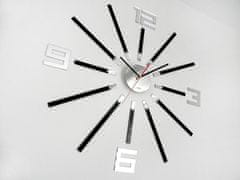 ModernClock Nástenné hodiny Glamour Sheen čierne