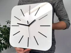 ModernClock Nástenné hodiny Hipnotic biele