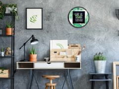 ModernClock Nástenné hodiny Green Positive zelené