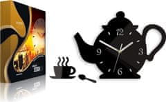 ModernClock Nástenné hodiny Kettle čierne