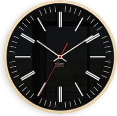 ModernClock Nástenné hodiny Leoš čierne