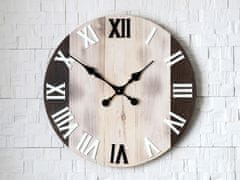 ModernClock Nástenné hodiny Old Oak hnedé