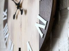 ModernClock Nástenné hodiny Old Oak hnedé