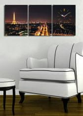 Hanah Home Nástenné hodiny Paríž 96x40 cm viacfarebné