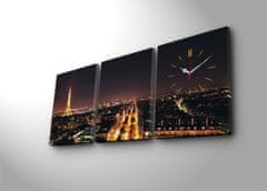 Hanah Home Nástenné hodiny Paríž 96x40 cm viacfarebné