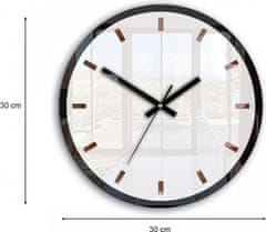 ModernClock Nástenné hodiny Rolo biele