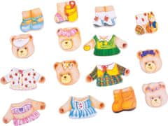 Bigjigs Toys Oblékací puzzle BEAR FAMILY viacfarebné