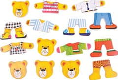 Bigjigs Toys Oblékací puzzle BEAR FAMILY viacfarebné