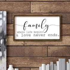 Hanah Home Obraz Family 25x50 cm