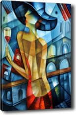 Wallity Obraz na plátne Cubism lady 50x70 cm