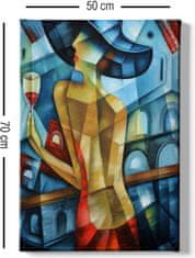 Wallity Obraz na plátne Cubism lady 50x70 cm