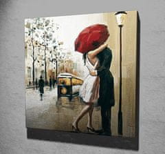 Wallity Obraz na plátne Red umbrella kiss KC042 45x45 cm