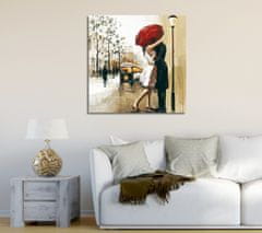 Wallity Obraz na plátne Red umbrella kiss KC042 45x45 cm