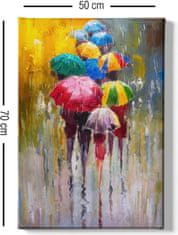 Wallity Obraz na plátne Raining rainbow 50x70 cm