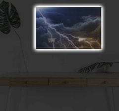 Wallity Obraz s LED osvetlením BLESK NA NEBI 26 45 x 70 cm