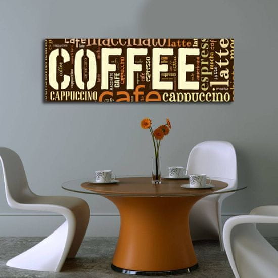 Wallity Obraz s LED osvetlením COFFEE 33 30 x 90 cm