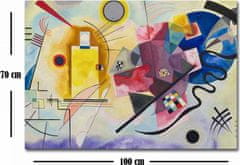 Hanah Home Obraz YELOW-RED-BLUE od W. KADINSKY 70x100 cm