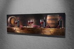 Wallity Obraz na plátne Romantic wine PC010 30x80 cm