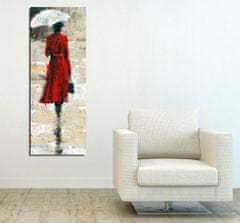 Hanah Home Obraz Woman In Red 30x80 cm