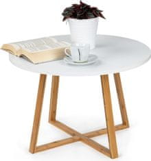 ModernHome Odkladací stolík Alva 60 cm biely