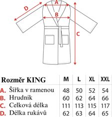 FARO Textil Pánsky fleecový župan COMFORT KING veľ. XXL tmavo šedý