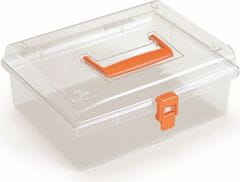 Prosperplast Organizér GEORG 24,5 x 21,4 x 10 cm oranžový