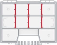 Prosperplast Organizér ZERGOT 19,5 x 15,5 x 3,5 cm červený