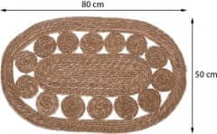 Dekorstyle Oválny koberec Päty hnedý