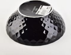 Affekdesign Porcelánová miska DIAMENT BLACK 17,5 x 7 cm čierna